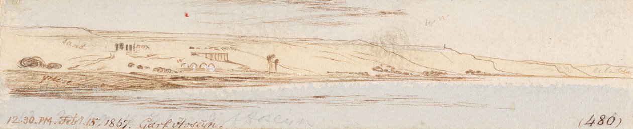 Garf Hoseyn; 1867. február 15., délután 12:30 (480) alkotó: Edward Lear