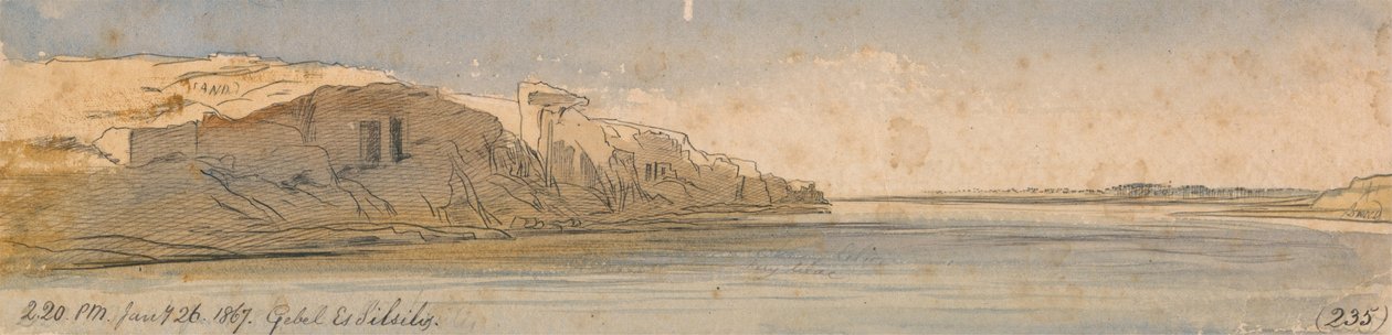 Gebel Es Silsilis alkotó: Edward Lear