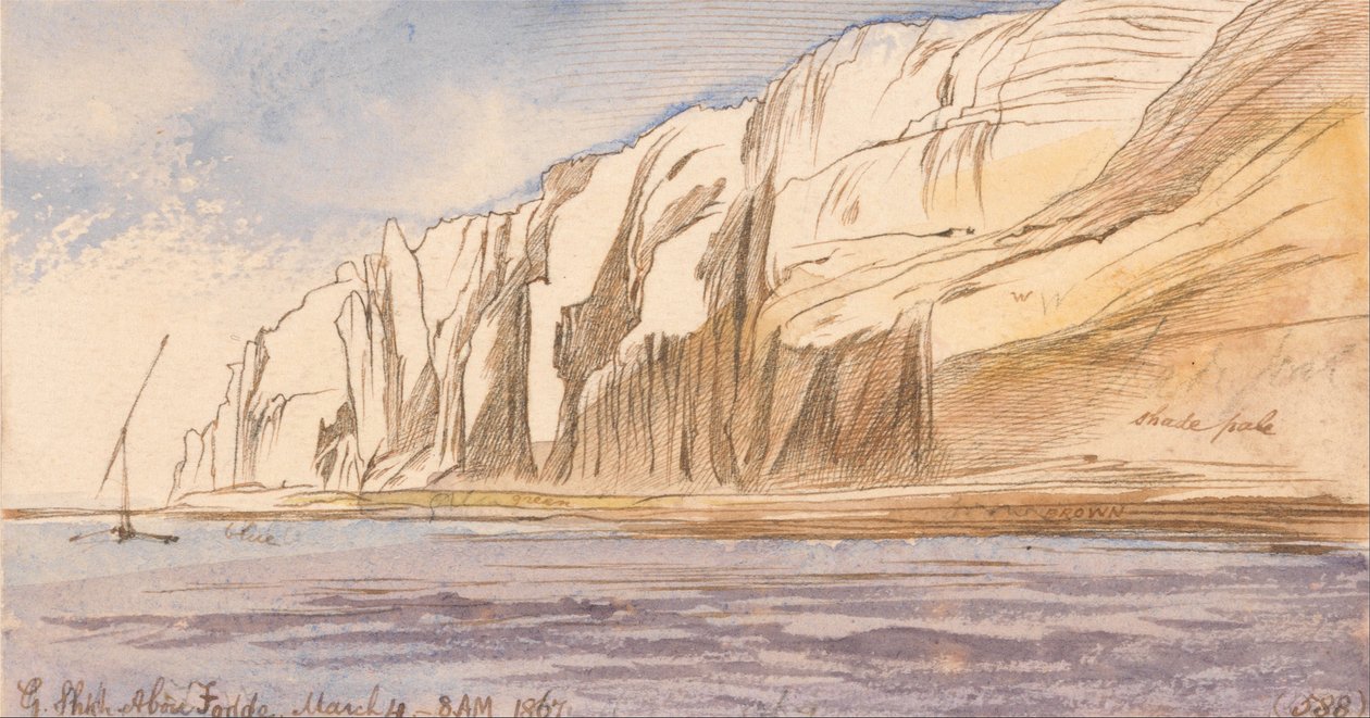 Gebel Sheikh Abu Fodde, 1867. március 4., 8:00 óra (588) alkotó: Edward Lear