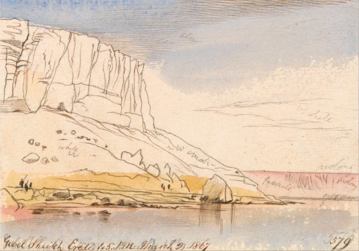 Gebel Sheikh Eredi alkotó: Edward Lear