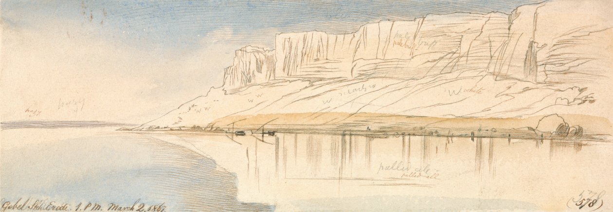 Gebel Sheikh Eredi alkotó: Edward Lear