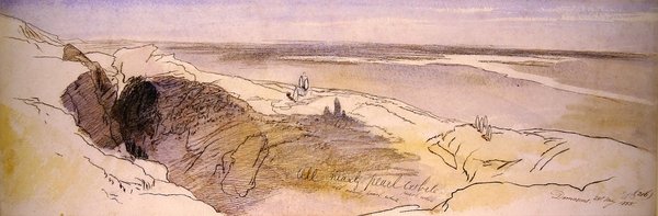 Damaszkusz melletti sivatagban alkotó: Edward Lear