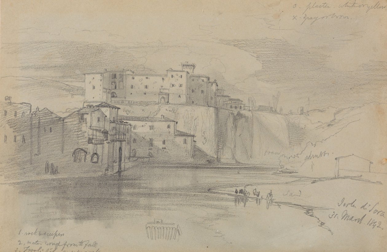 Sora-sziget, 1842. március 31. alkotó: Edward Lear