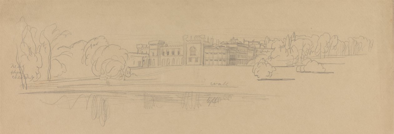 Knowsley Hall alkotó: Edward Lear