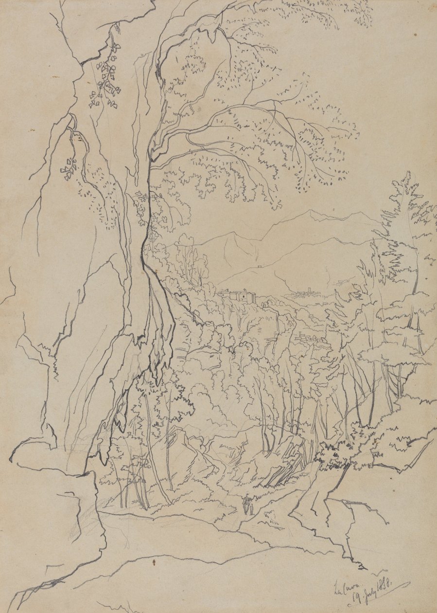 La Cava, 1838. július 19. alkotó: Edward Lear