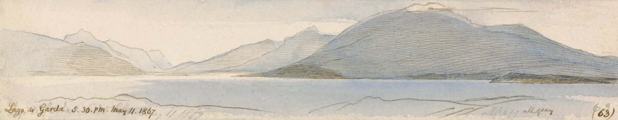 Garda-tó alkotó: Edward Lear