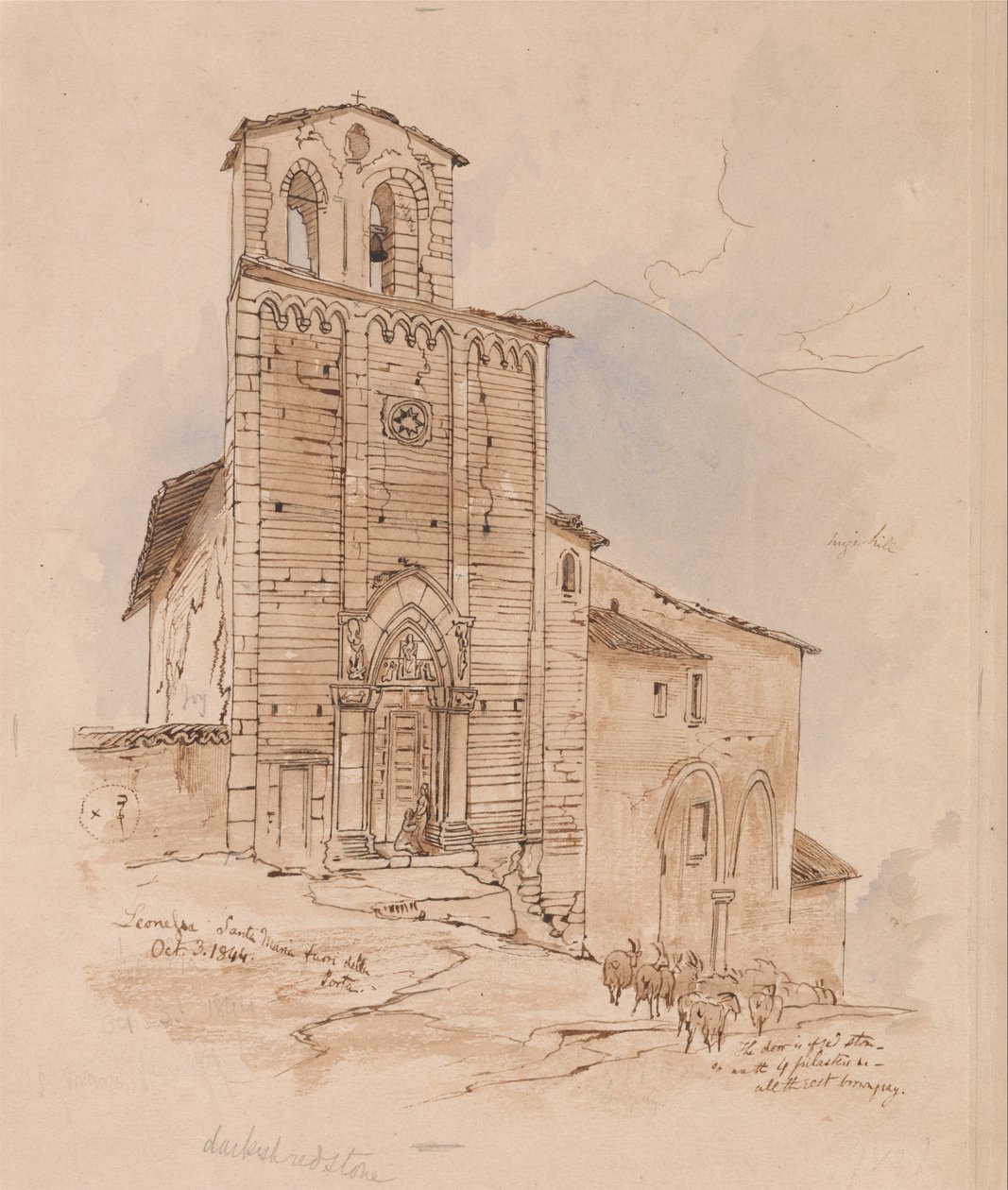 Leonessa, 1844. október 3. alkotó: Edward Lear
