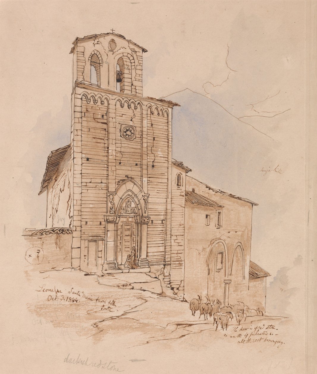 Leonessa, 1844. október 3. alkotó: Edward Lear