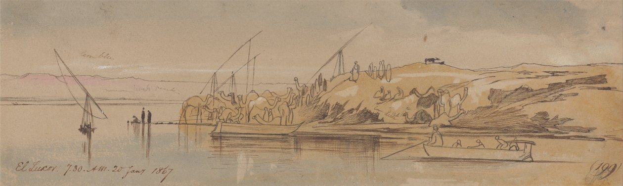 Luxor, 1867. január 20., 7:30 (199) alkotó: Edward Lear