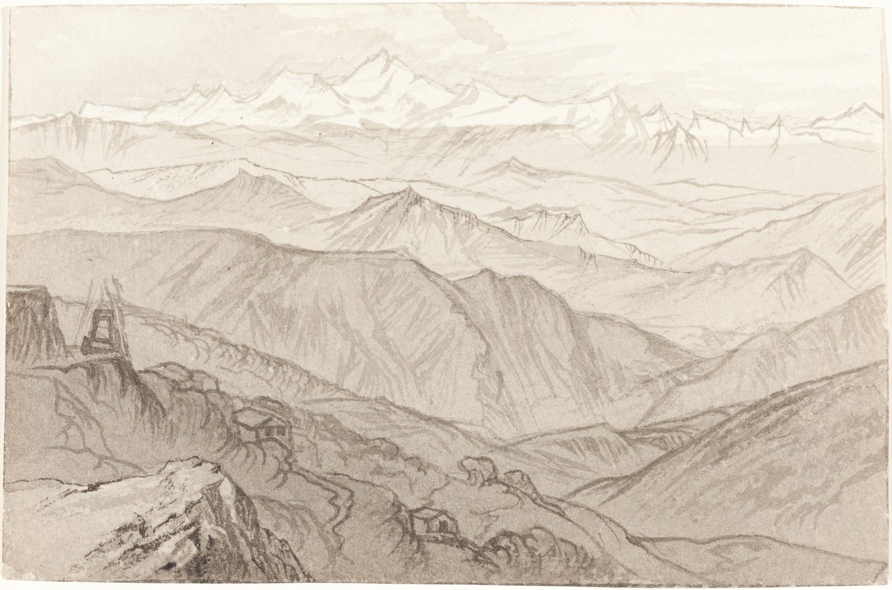 Mount Kinchinjunga (Minden vásár) alkotó: Edward Lear