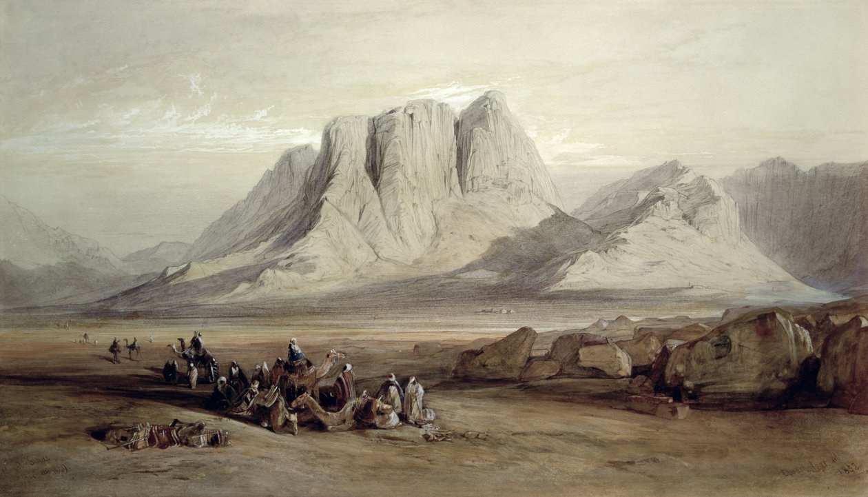 Sínai-hegy, 1849. január 26 alkotó: Edward Lear