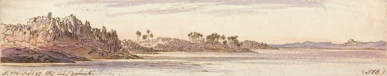Daboad közelében alkotó: Edward Lear