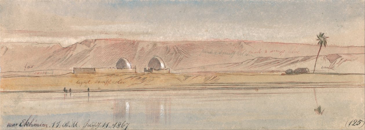 Ekhmim közelében alkotó: Edward Lear