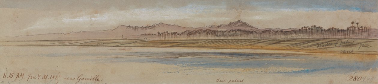 Gamille közelében alkotó: Edward Lear