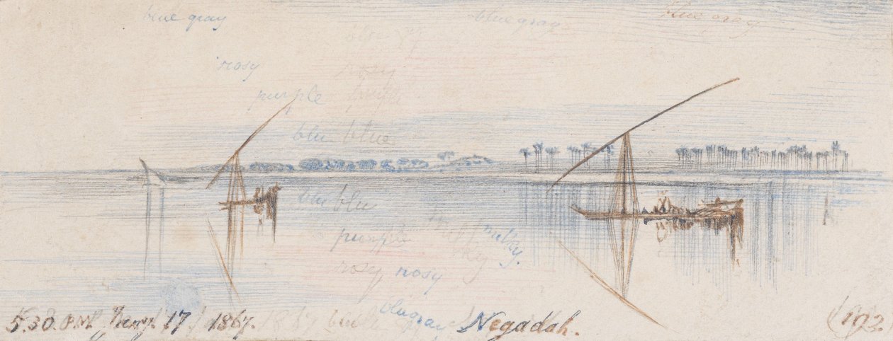 Negadah; 1867. január 17., délután 5 óra 30 perc (192) alkotó: Edward Lear