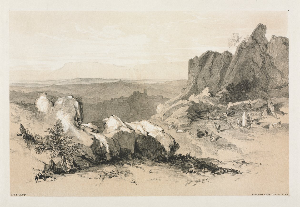 Olevano alkotó: Edward Lear