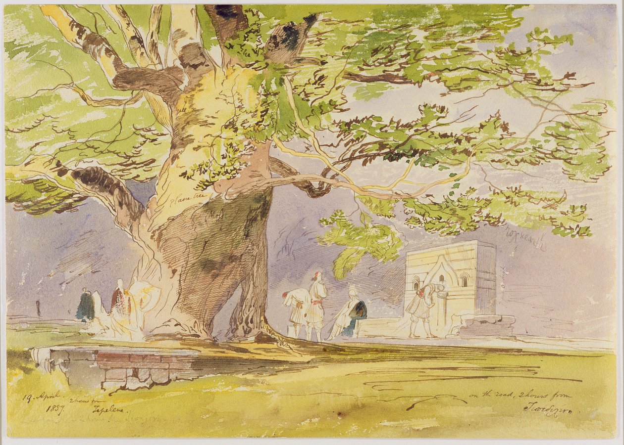 Útközben, két órára Tepelenétől alkotó: Edward Lear