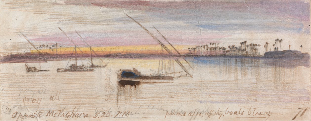 Szemben Melaghara, 17:20 alkotó: Edward Lear