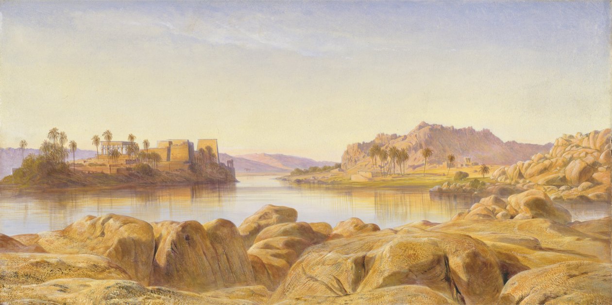Philae, Egyiptom alkotó: Edward Lear