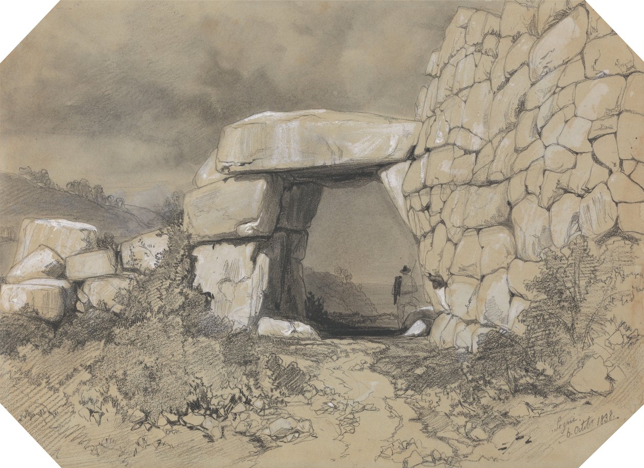 Segni, 1838. október 6. alkotó: Edward Lear