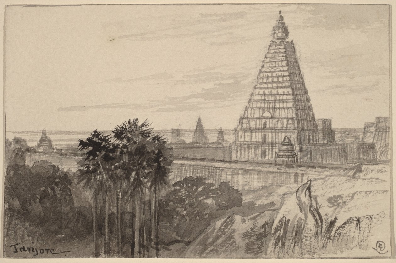 Tanjore, India alkotó: Edward Lear