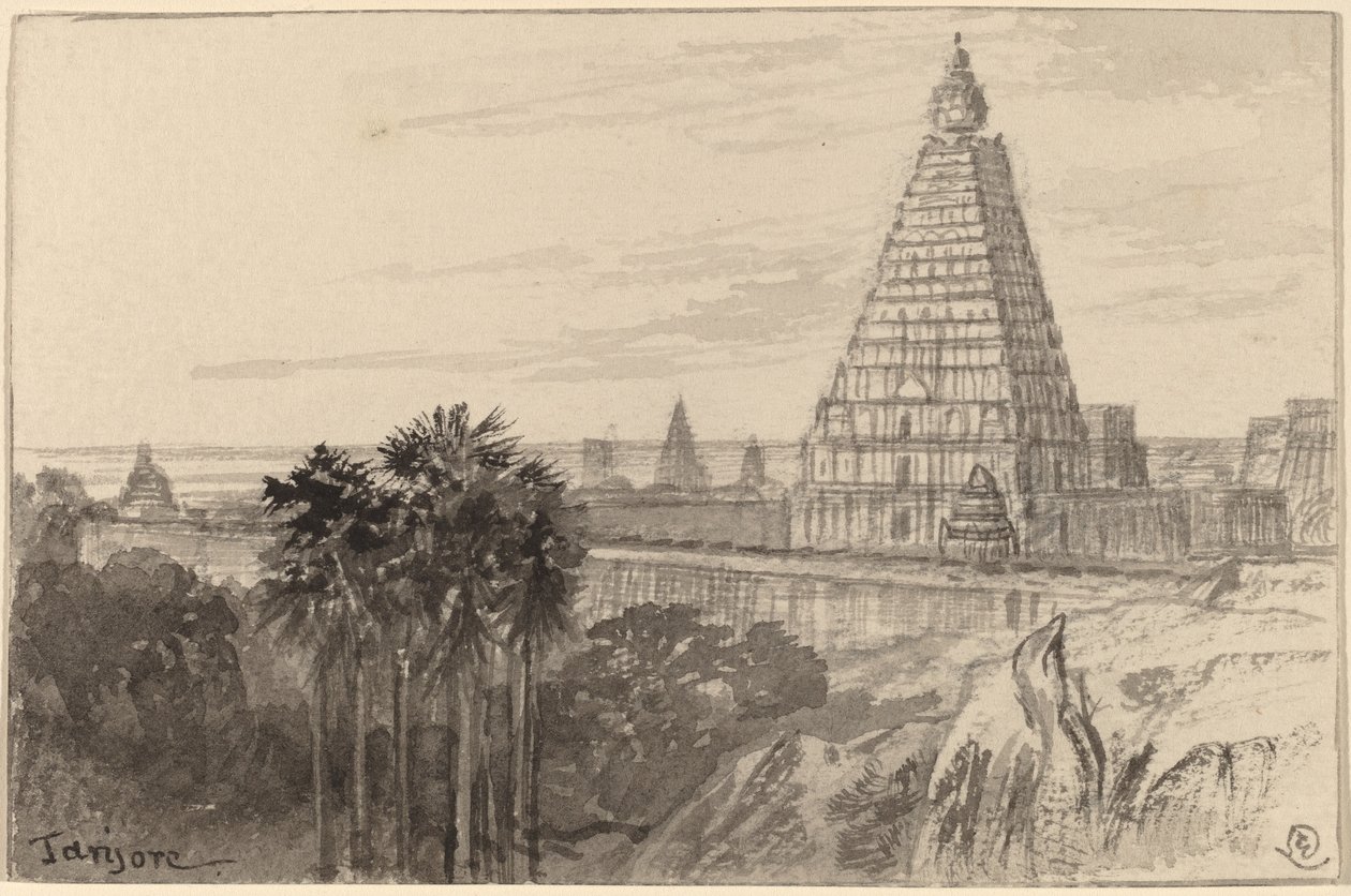 Tanjore, India, 18841885. alkotó: Edward Lear