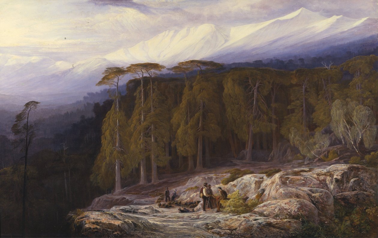 Valdoniello erdeje, Korzika alkotó: Edward Lear