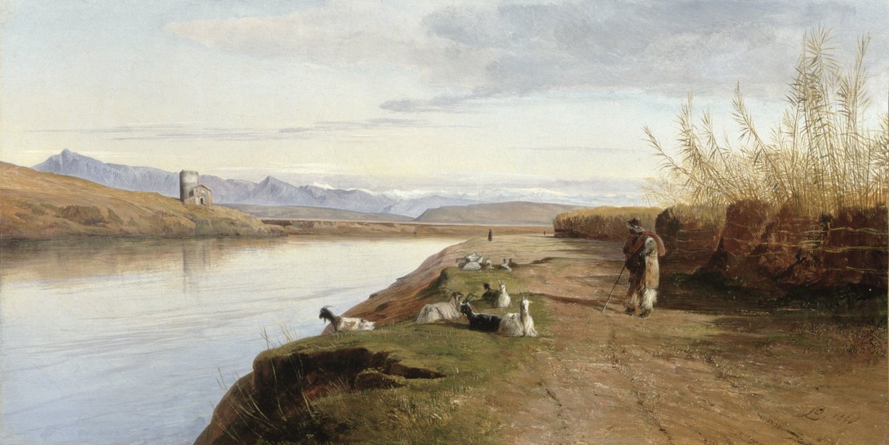 A római Campagna, 1860 alkotó: Edward Lear