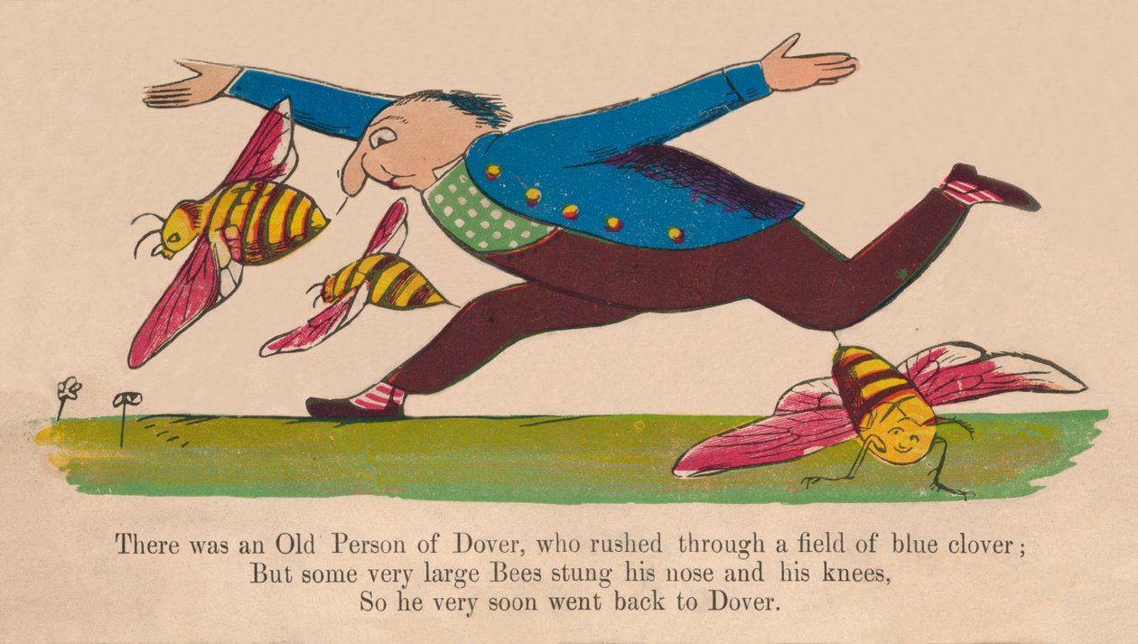 Volt egy régi személy Doverben..., 1840-es évek. alkotó: Edward Lear