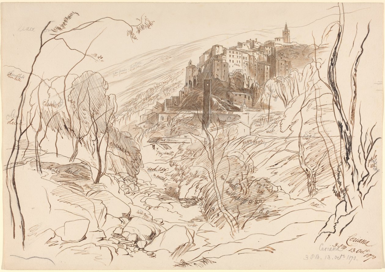 Kilátás Cerianára alkotó: Edward Lear