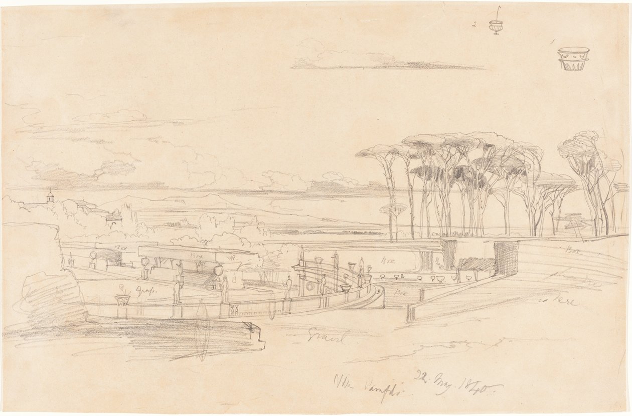 Villa Pamphili alkotó: Edward Lear