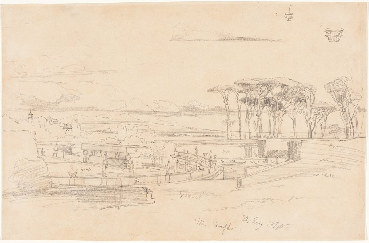 Villa Pamphili alkotó: Edward Lear