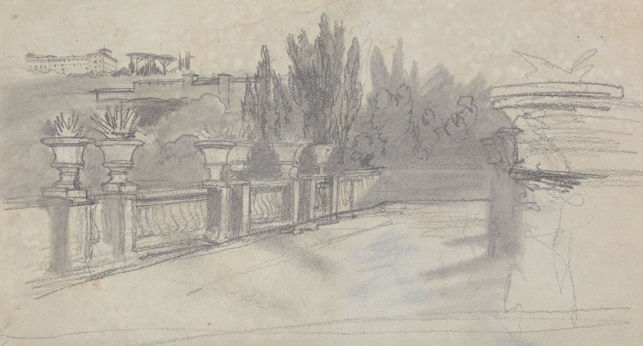 Villa Torlania, korábban Villa Conti, Erascati alkotó: Edward Lear