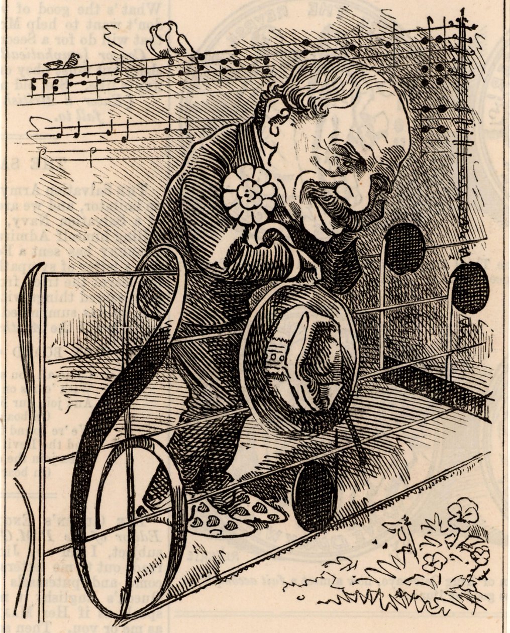 Julius Benedict rajzfilmje alkotó: Edward Linley Sambourne