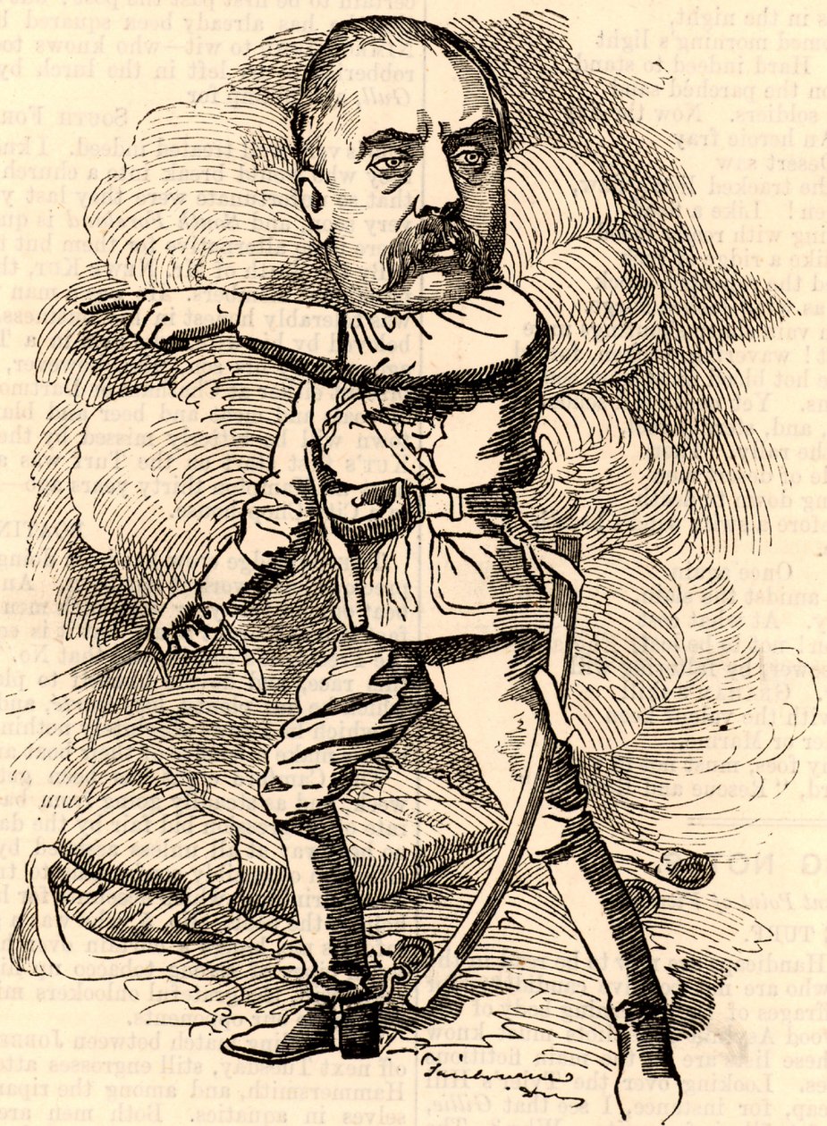 Gerald Graham (1831-1899) angol katonatiszt, aki a Royal Engineersnél szolgált alkotó: Edward Linley Sambourne