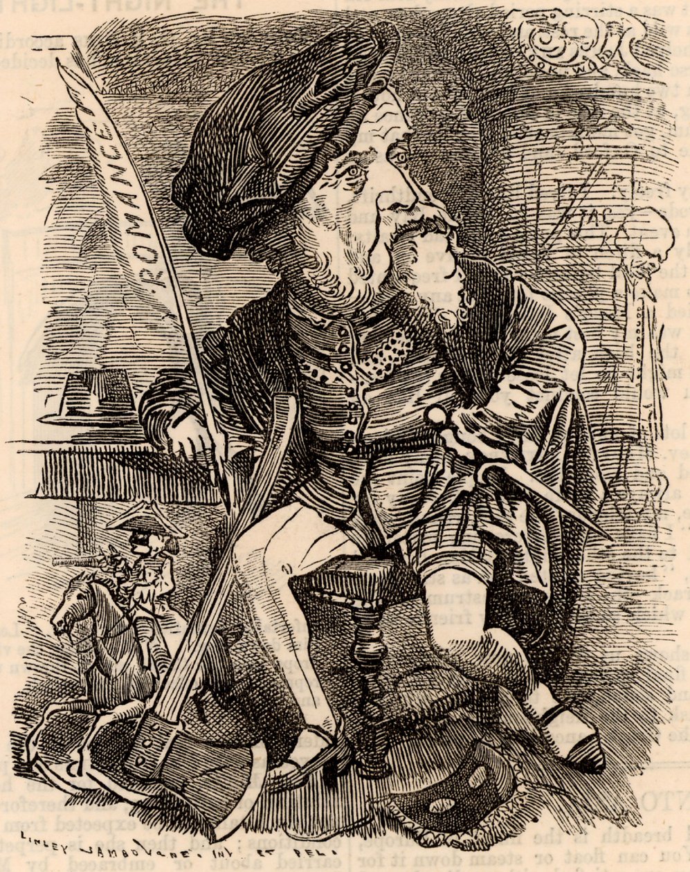 Harrison Ainsworth (1805-1882) alkotó: Edward Linley Sambourne