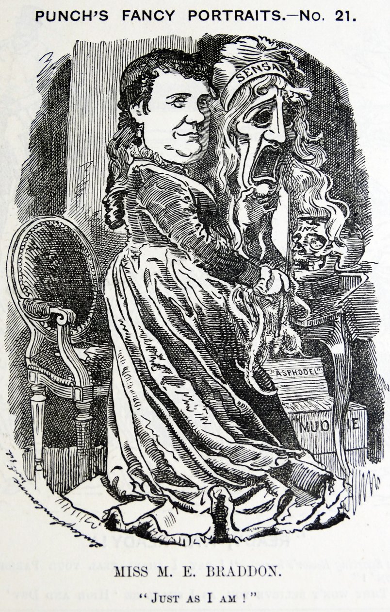Mary Elizabeth Braddon (Maxwell) illusztrált portréja alkotó: Edward Linley Sambourne