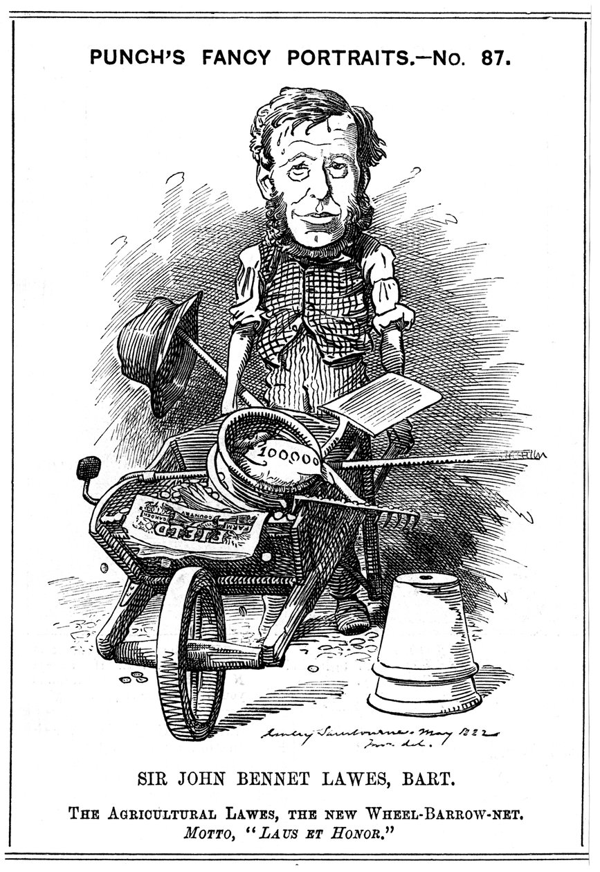John Bennett Lawes angol mezőgazdasági szakember, 1882. alkotó: Edward Linley Sambourne