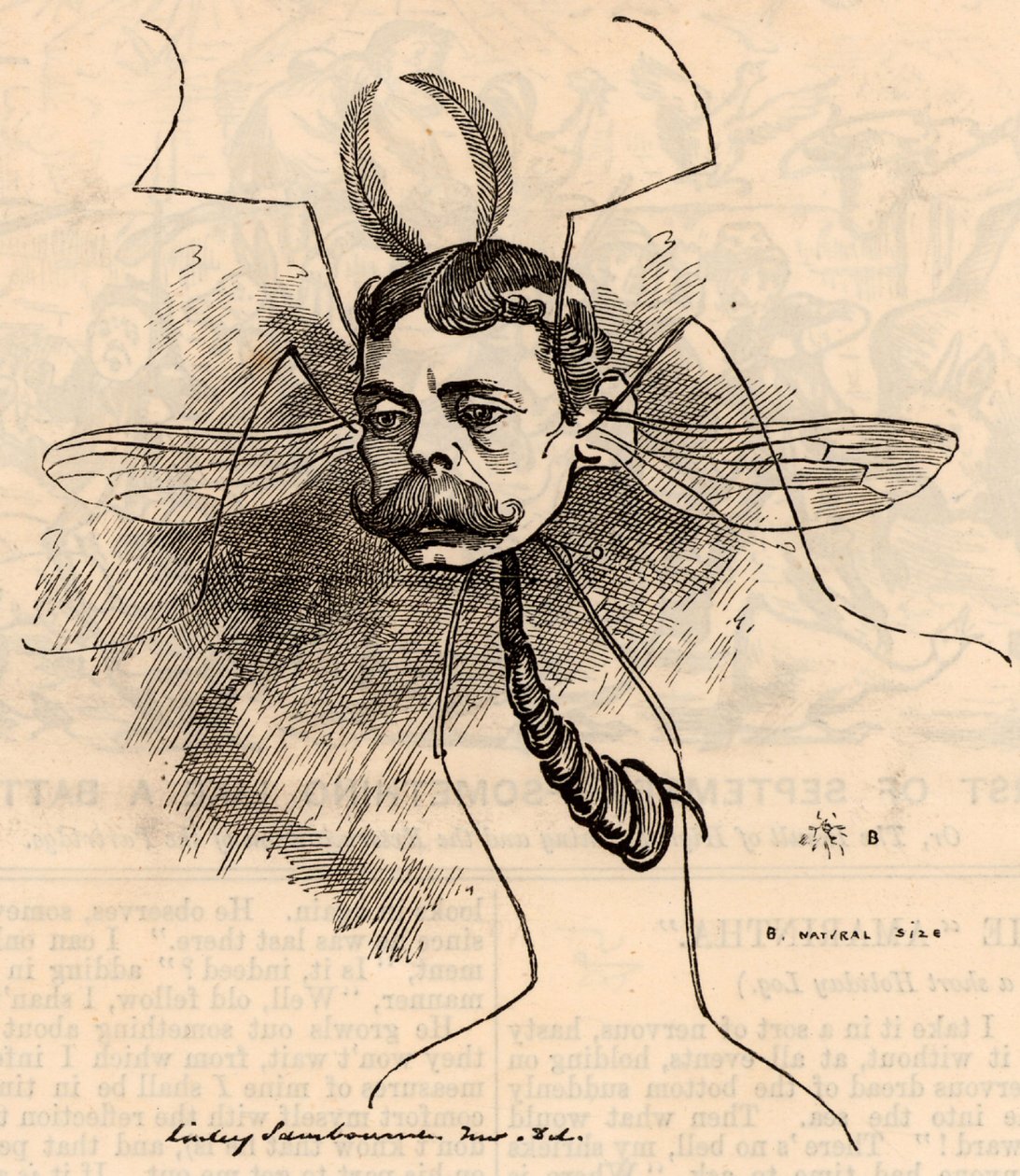 Lord Randolph Henry Spencer Churchill (1849-1895) alkotó: Edward Linley Sambourne