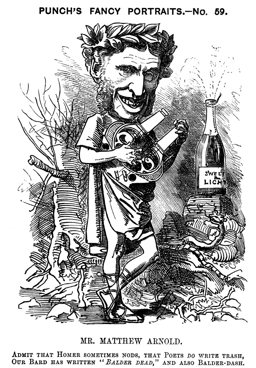 Matthew Arnold 1822-1888, brit költő, kritikus és oktatási szakember, 1881 alkotó: Edward Linley Sambourne