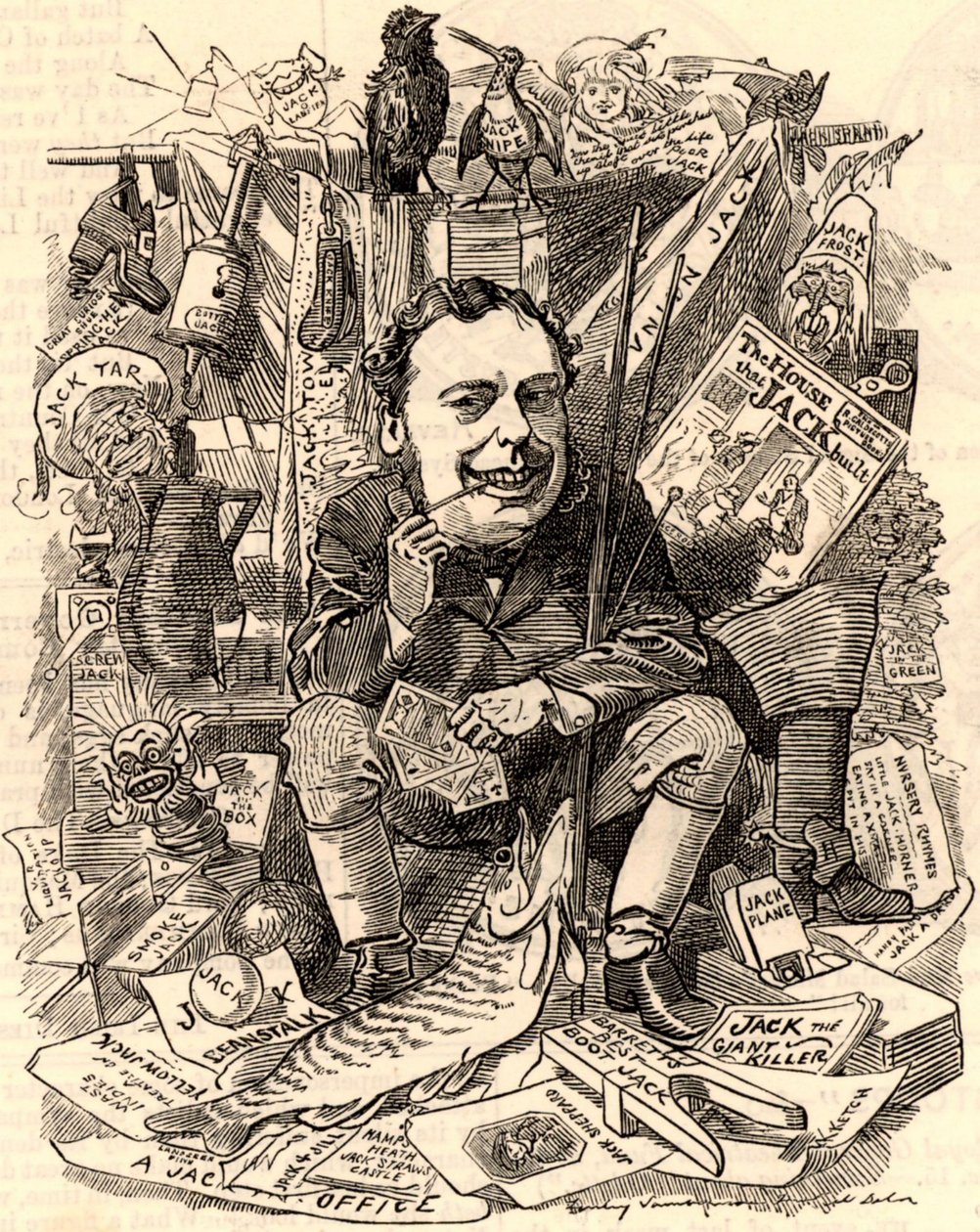 John Holker portréja alkotó: Edward Linley Sambourne