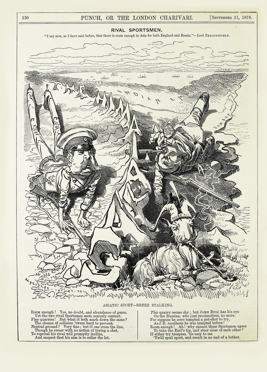 Rivális sportolók. Most is azt mondom, ahogy korábban is mondtam, hogy van elég hely..., 1878. alkotó: Edward Linley Sambourne
