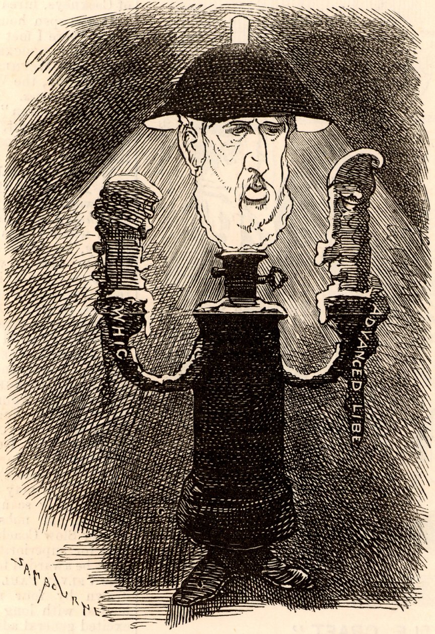 Spencer Compton Cavendish (1833-1908) angol liberális államférfi alkotó: Edward Linley Sambourne