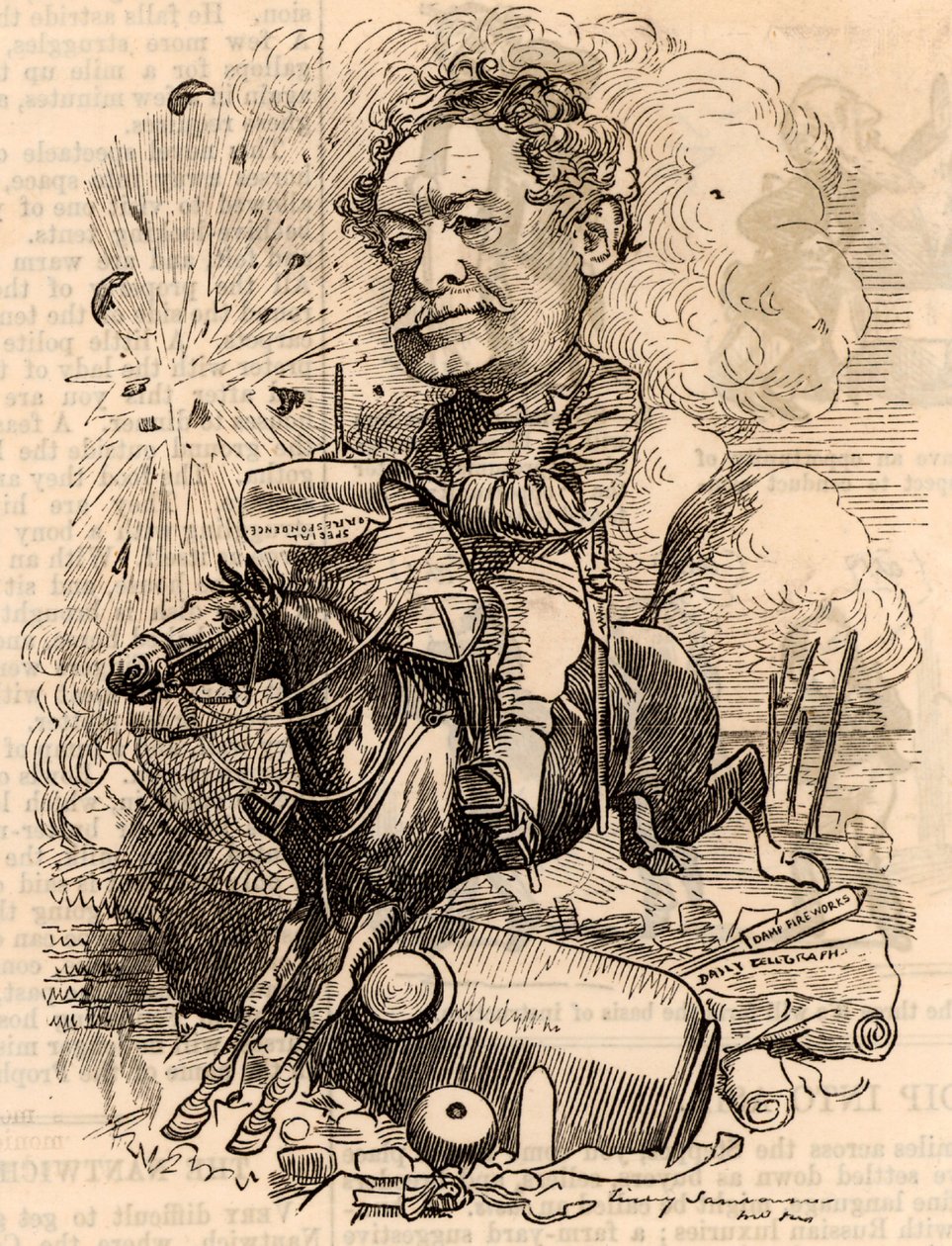 William Howard Russell (1821-1907) alkotó: Edward Linley Sambourne