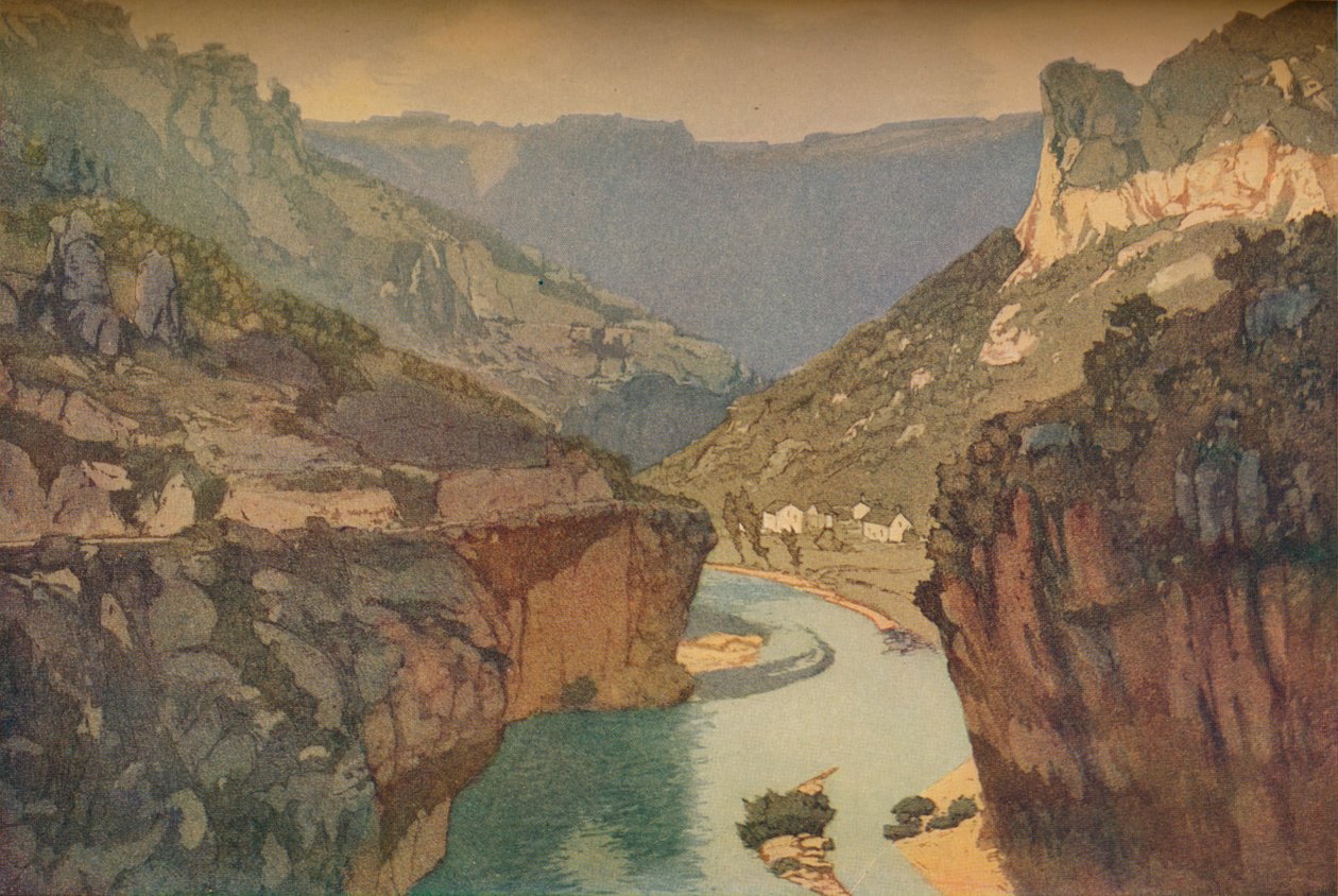 A Tarn szurdokai, 1912, 1914 alkotó: Edward Louis Lawrenson