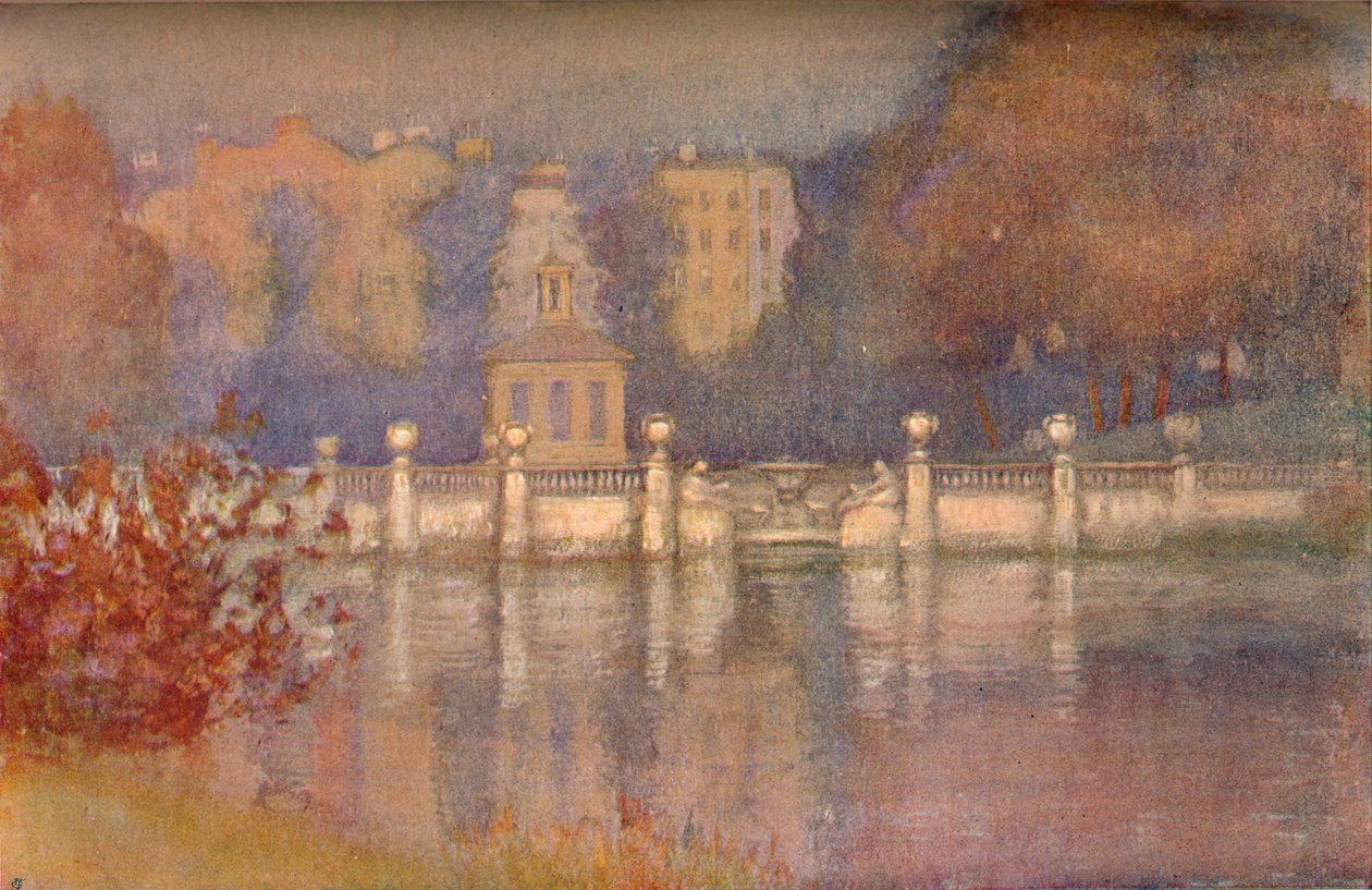 The Serpentine, Hyde Park, 1911 alkotó: Edward Louis Lawrenson