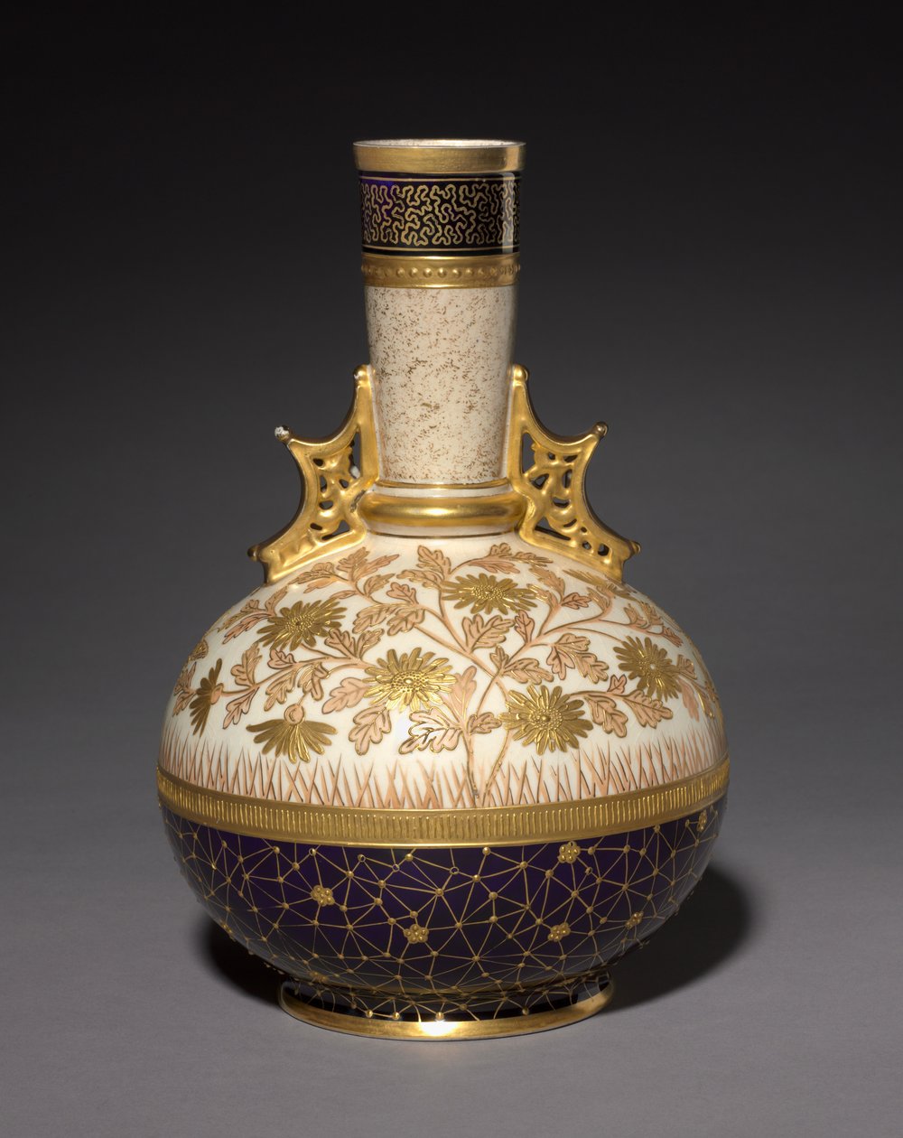 Váza, a Faience Manufacturing Company, USA, 1884-1887 alkotó: Edward Lycett
