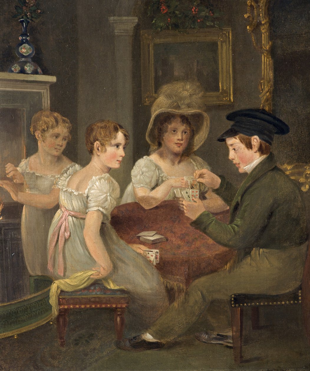 Mrs. Sarah Cornock és három gyermeke, 1810 körül alkotó: Edward Matthew Pearce