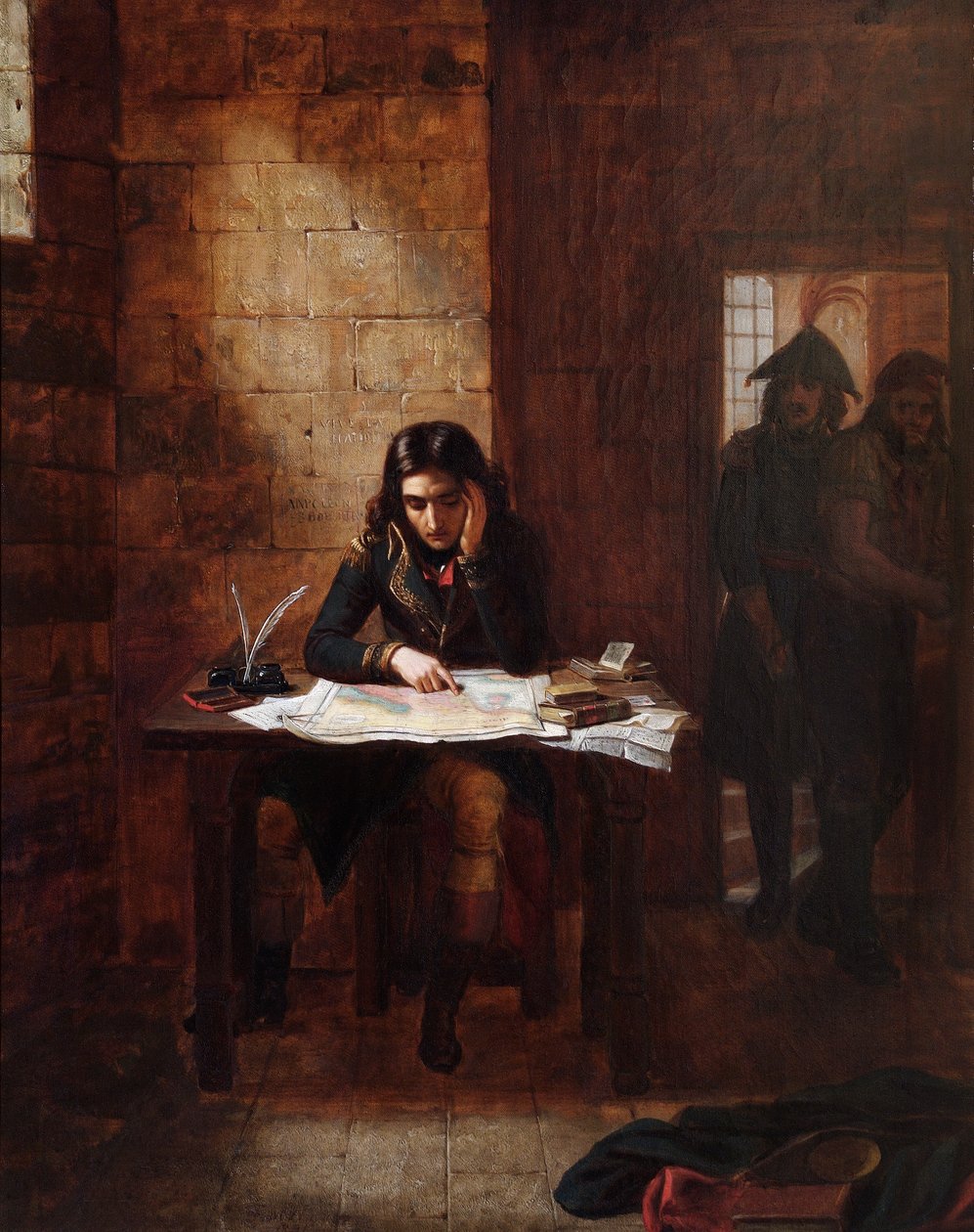 Napóleon a nizzai börtönben 1794-ben, 1841. alkotó: Edward Matthew Ward