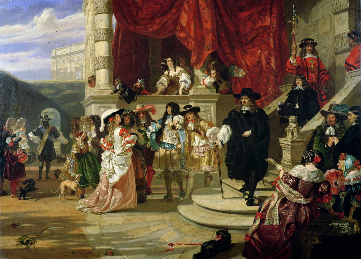 Edward Hyde (1609-74), Clarendon 1. grófja bukása, 1861 alkotó: Edward Matthew Ward